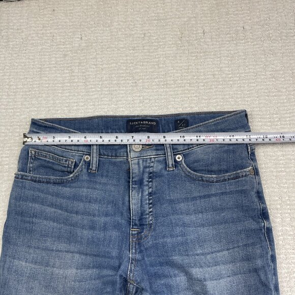 LUCKY BRAND Ava Super Skinny Medium Wash Denim Mid-Rise Jeans Size 4 / 27 Ankle - Picture 6 of 10